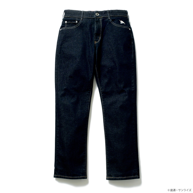 「STRICT-G EDWIN 『機動戦士ガンダム 逆襲のシャア』JERSEYS レギュラーストレート　E.F.S.F. アムロ・レイ モデル（ワンウオッシュ/濃色ブルー）」13,200円（税込／送料・手数料別途）（C）創通・サンライズ