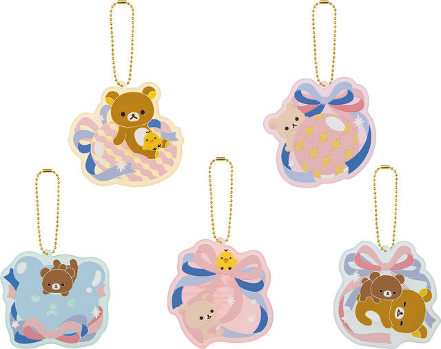 F賞：コースターにもなるクリアラバーチャーム・1回650円（税込）（C）2022 San-X Co., Ltd. All Rights Reserved.