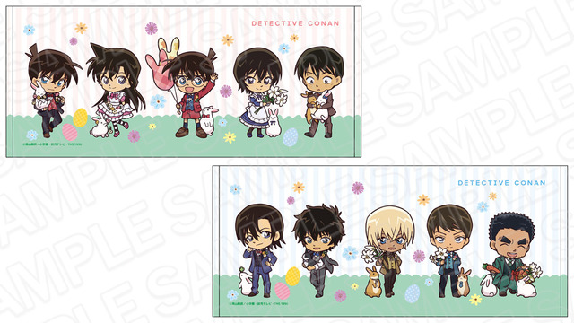 「フェイスタオル　デフォルメうさぎ ver.」各2,750円（税込）（C）青山剛昌／小学館・読売テレビ・TMS 1996