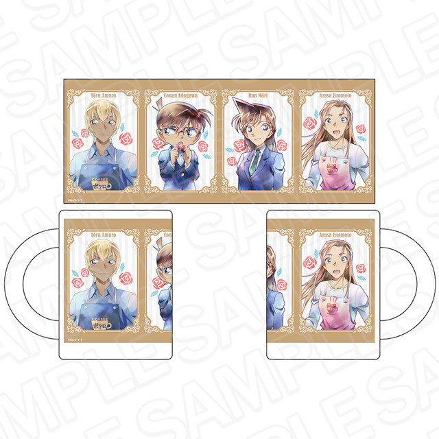 「マグカップ　PALE TONE series flower ver.（全4種）」1,650円（税込）（C）青山剛昌／小学館・読売テレビ・TMS 1996