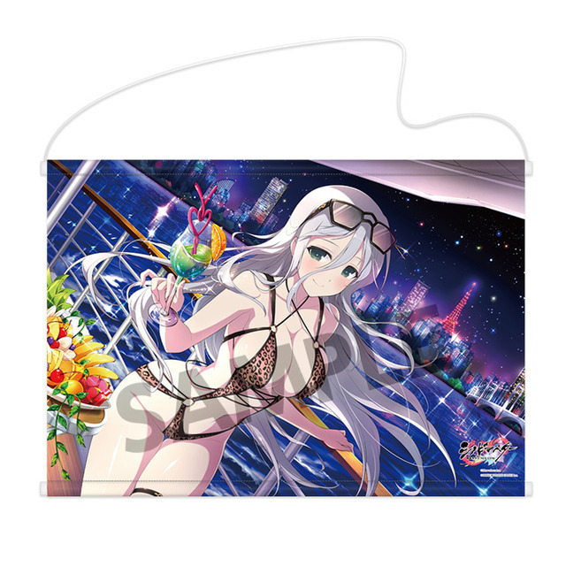 『シノビマスター 閃乱カグラ NEW LINK B2タペストリー』 月光（水着2019）(C)Marvelous Inc.(C)HONEY PARADE GAMES Inc.