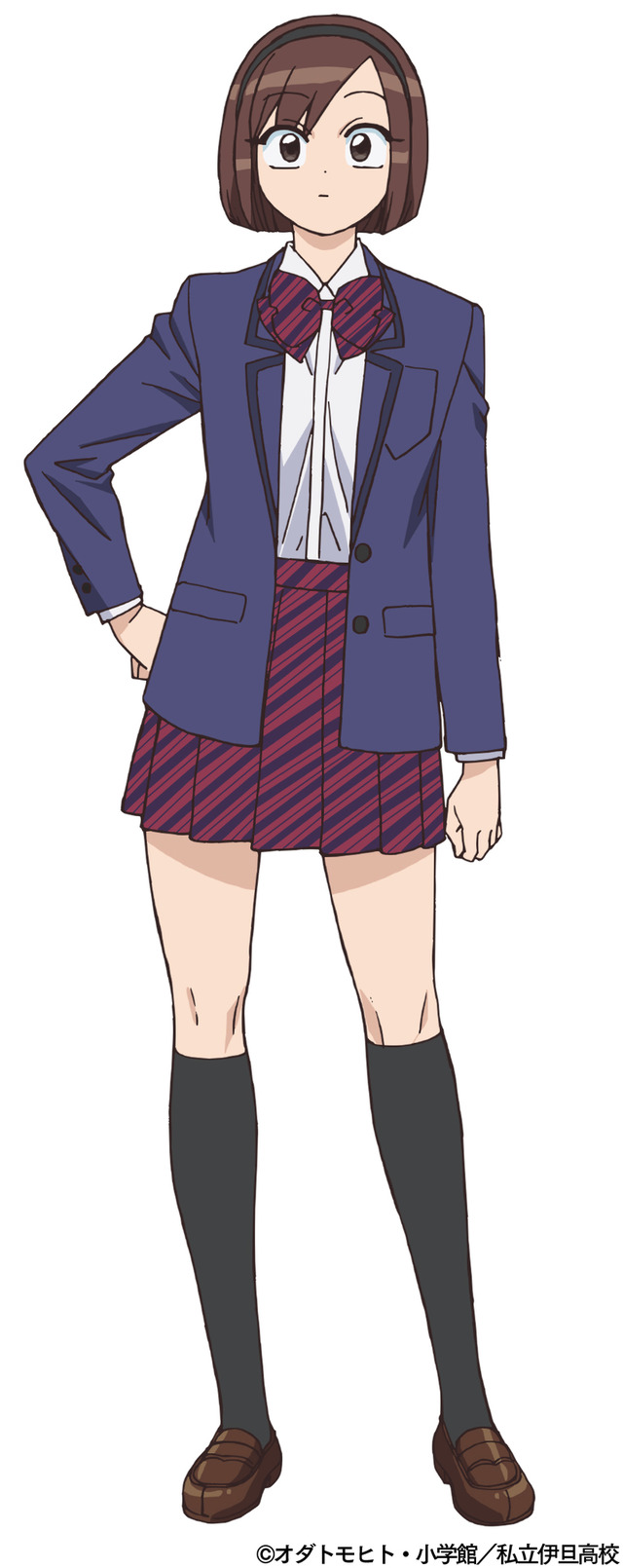 佐々木あやみ（CV. 高橋ミナミ） （C）オダトモヒト・小学館／私立伊旦高校