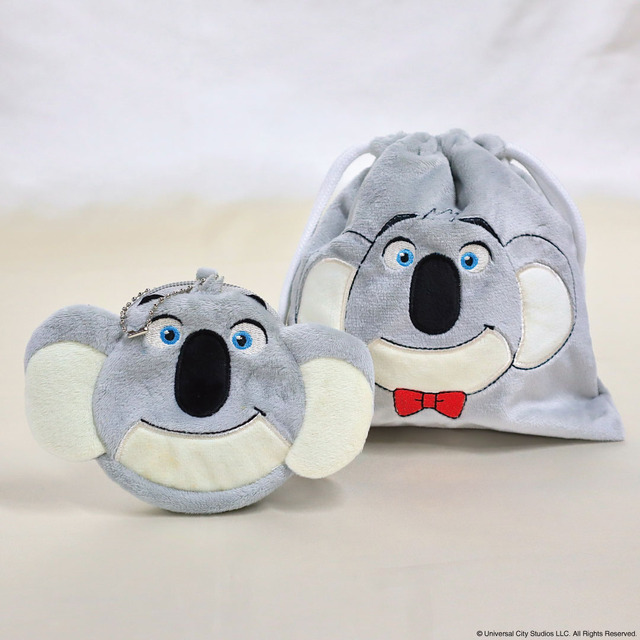 『SING／シング：ネクストステージ』×「サンキューマート」ふわふわコインケース／ふわふわ巾着（M）（C）Universal City Studios LLC. All Rights Reserved.