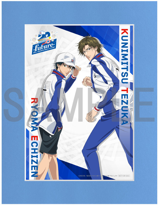 「テニプリ 20th Anniversary Event -Future-」描き下ろし等身イラスト使用キャラファインマット（約167×218mm）（C）許斐剛／集英社・NAS・新テニスの王子様プロジェクト
