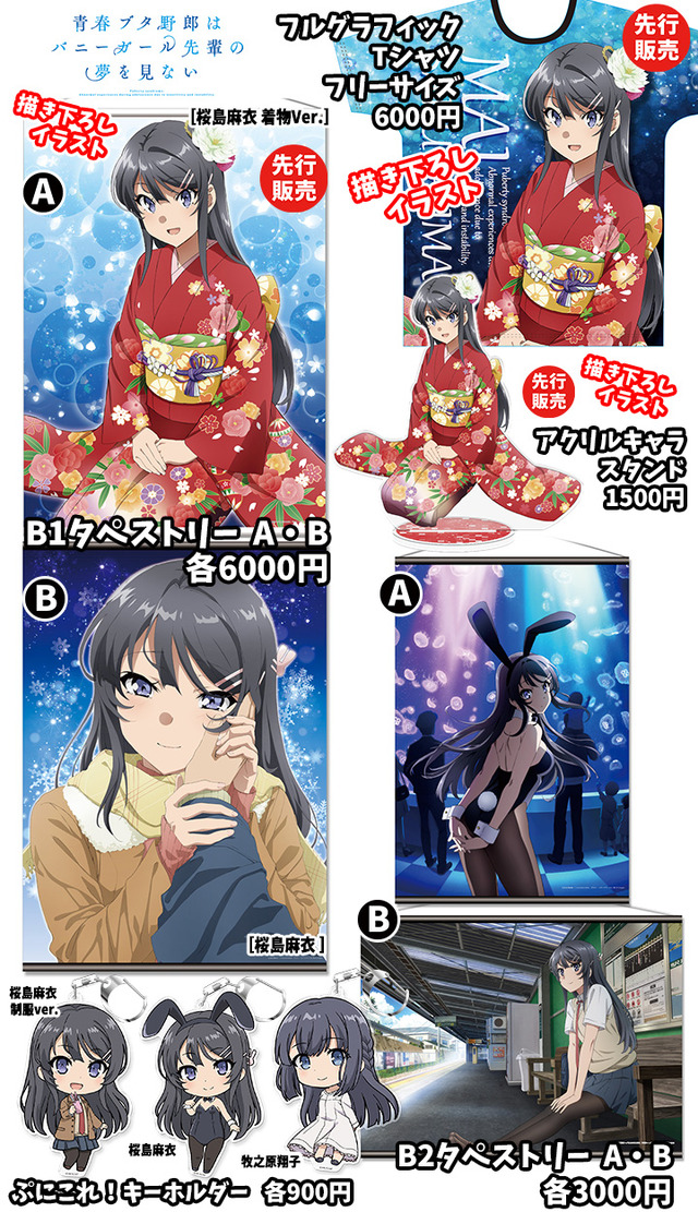 『青春ブタ野郎はバニーガール先輩の夢を見ない』グッズ(C)2018 鴨志田 一／ＫＡＤＯＫＡＷＡ　アスキー・メディアワークス／青ブタ Project