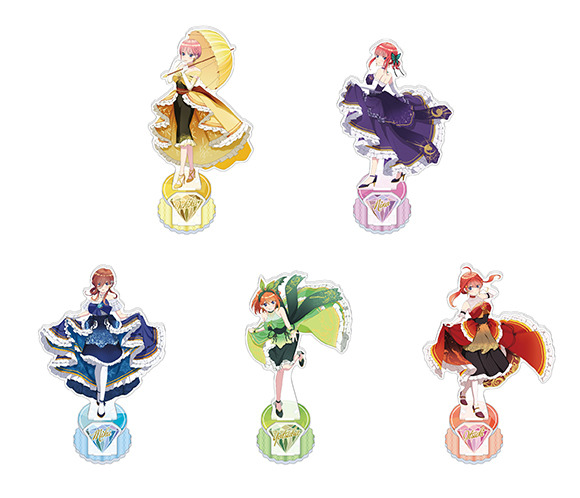 「アクリルスタンド（5種）」各1,980円（税込）（C）春場ねぎ・講談社／映画「五等分の花嫁」製作委員会