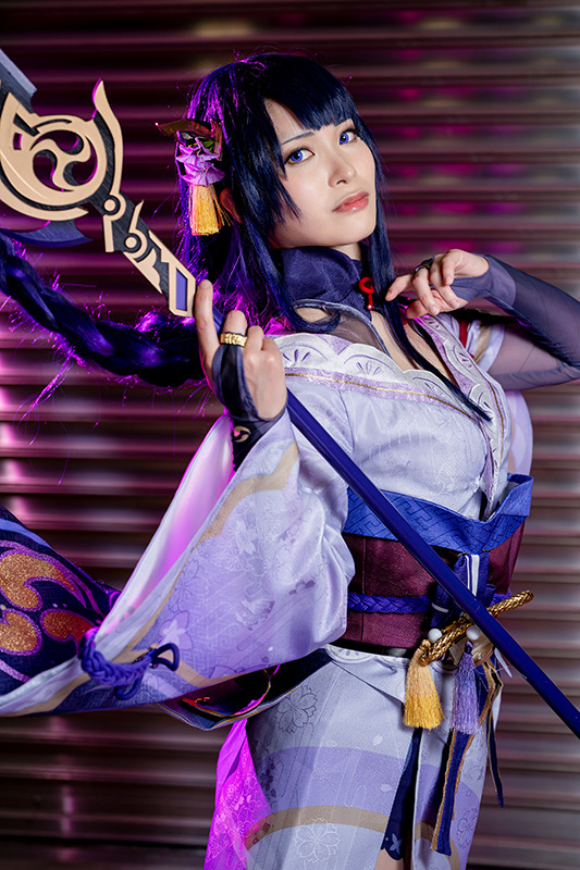 雷電将軍『原神』／モデル：倉地那侑、撮影：tama