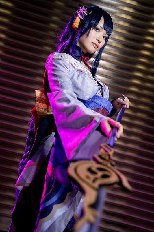 雷電将軍『原神』／モデル：倉地那侑、撮影：tama