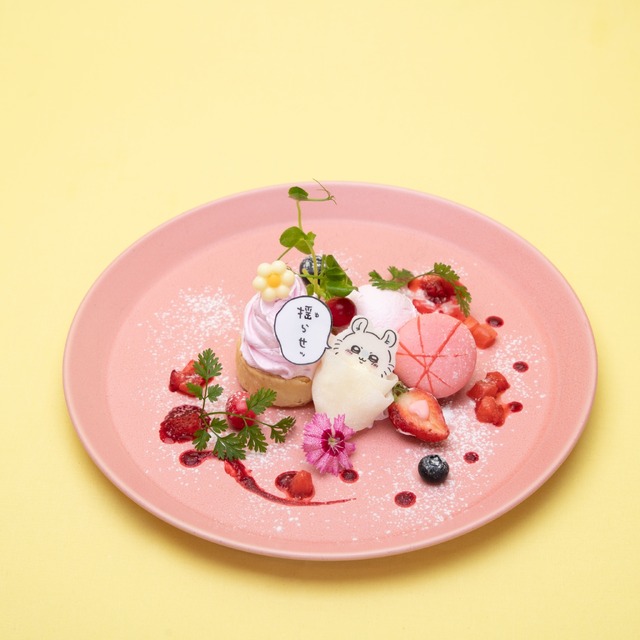 THE GUEST cafe&diner 池袋パルコ店コラボカフェ「ちいかわ飯店」モモンガの包んでみろプレート（C）nagano / chiikawa committee