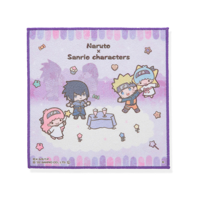 【ハピクロ！】NARUTO × サンリオキャラクターズ　ミニタオル　全13種（C）K S/S・T・P（C）'22 SANRIO CO.,LTD. APPROVAL NO.S622431S/D・G