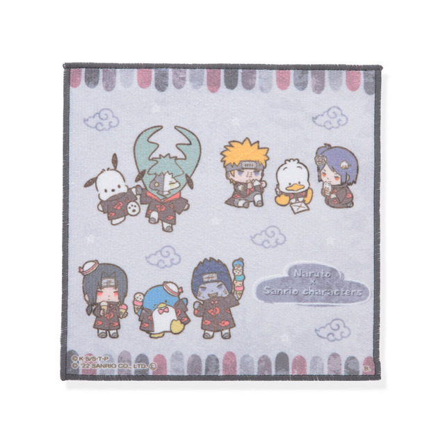 【ハピクロ！】NARUTO × サンリオキャラクターズ　ミニタオル　全13種（C）K S/S・T・P（C）'22 SANRIO CO.,LTD. APPROVAL NO.S622431S/D・G