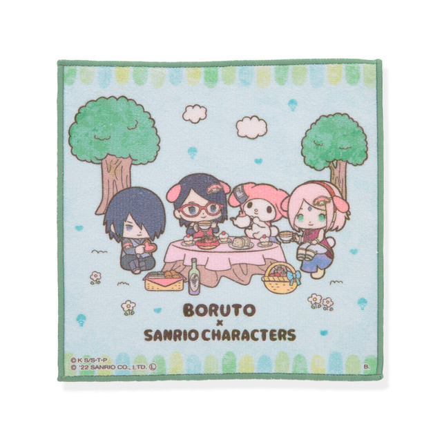 【ハピクロ！】NARUTO × サンリオキャラクターズ　ミニタオル　全13種（C）K S/S・T・P（C）'22 SANRIO CO.,LTD. APPROVAL NO.S622431S/D・G