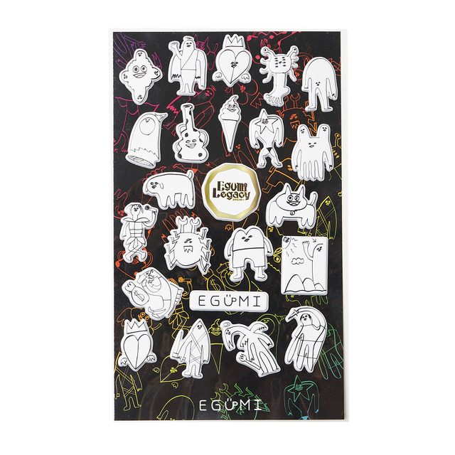 江口拓也×TAKALAKA「EGUMI」第10弾「EGUMI LEGACY THICK STICKER SET」（C）TAKALAKA all rights reserved.