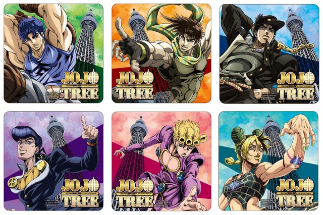 「JOJOTREE ジョジョの奇妙な冒険 in TOKYO SKYTREE」ノベルティコースター後半（C）荒木飛呂彦&LUCKY LAND COMMUNICATIONS/集英社・ジョジョの奇妙な冒険THE ANIMATION PROJECT（C）TOKYO-SKYTREE