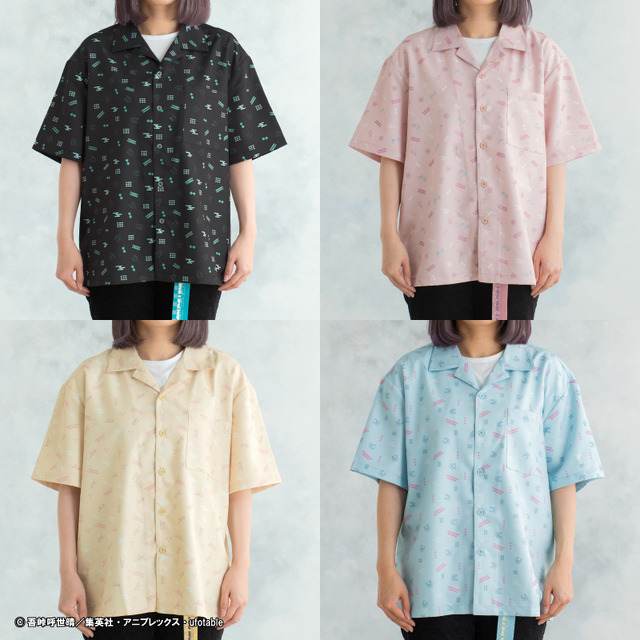 鬼滅の刃　総柄シャツ(C)吾峠呼世晴／集英社・アニプレックス・ufotable