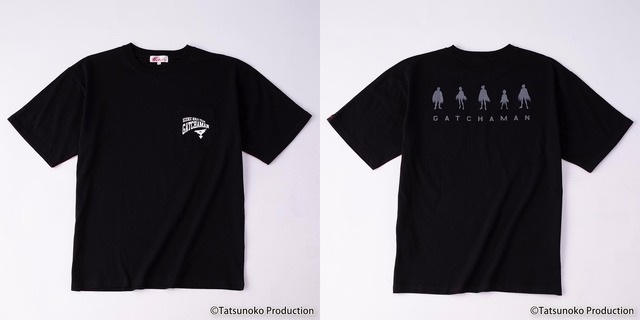 タツノコ60周年 アニメコラボTシャツ【ガッチャマンＴシャツ】（C）Tatsunoko Production