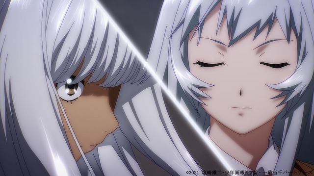 『真・一騎当千』第1話「#1 帰還」先行場面カット（C）2021 塩崎雄二・少年画報社/真・一騎当千パートナーズ