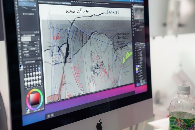 アニメ制作の様子