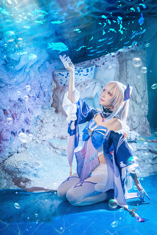 珊瑚宮心海『原神』／モデル：箱ネコ、撮影：乃木章（Twitter：@Osefly）