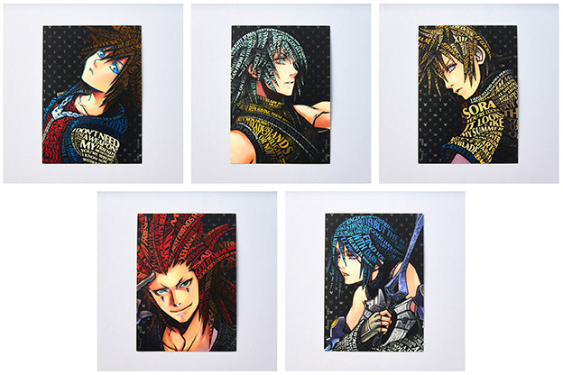 アートステッカー（5種：ソラ／リク／ロクサス／アクセル／アクア）各770円（税込）（C）Disney