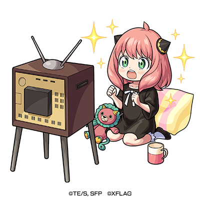 『SPY×FAMILY』×『モンスターストライク』光属性 ★6アーニャ・フォージャー（獣神化前）CV：種崎敦美（C）遠藤達哉／集英社・SPY×FAMILY 製作委員会（C）XFLAG