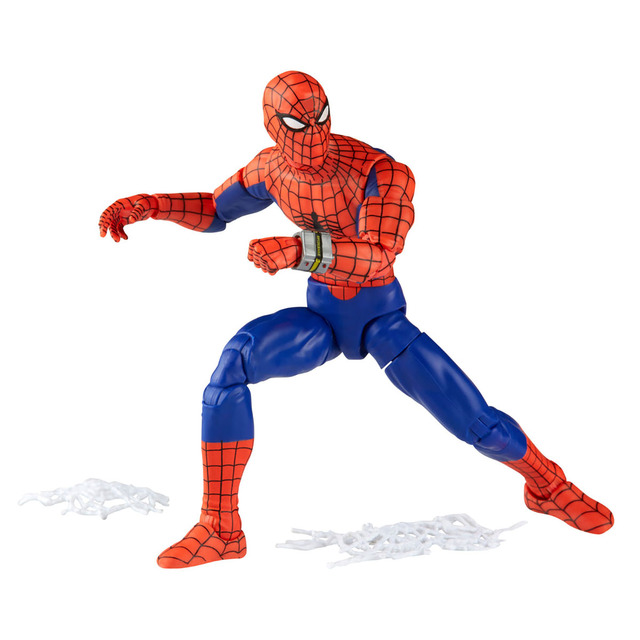 「『マーベル』「マーベル・レジェンド」6インチ・アクションフィギュア スパイダーマン60周年記念シリーズ スパイダーマン［TVドラマ『スパイダーマン（東映TVシリーズ）』］」（C）2022 MARVEL Based on original 1978 Spider-Man TV Series created by TOEI Company, Ltd. （C）2022 Hasbro. All Rights Reserved.