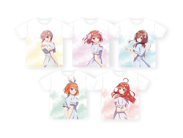 「映画『五等分の花嫁』HICUL（ハイカル）新規描きおろし_フルグラTシャツ」（C）春場ねぎ・講談社／映画「五等分の花嫁」製作委員会