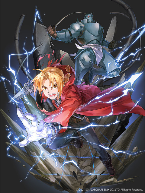 『鋼の錬金術師 MOBILE』第2弾キービジュアル　(C) 2021 荒川弘/SQUARE ENIX CO., LTD. All Rights Reserved.