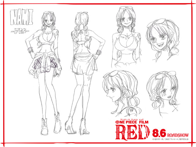 『ONE PIECE FILM RED』映画オリジナル“フェス衣裳”ナミ（C）尾田栄一郎／2022「ワンピース」製作委員会　