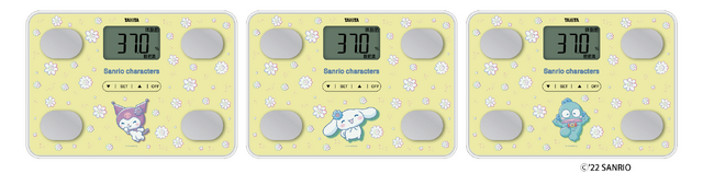 「体組成計サンリオキャラクターズモデル」（C）'22 SANRIO（C）'22 SANRIO S/F･G 著作 株式会社サンリオ