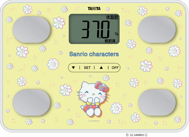 「体組成計サンリオキャラクターズモデル」ハローキティ（C）'22 SANRIO（C）'22 SANRIO S/F･G 著作 株式会社サンリオ