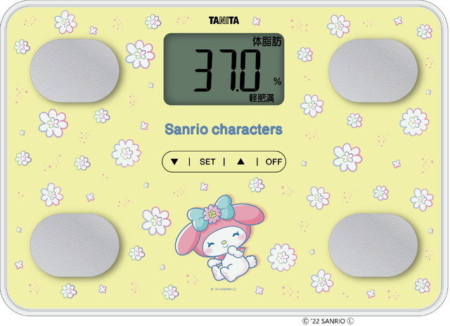 「体組成計サンリオキャラクターズモデル」マイメロディ（C）'22 SANRIO（C）'22 SANRIO S/F･G 著作 株式会社サンリオ