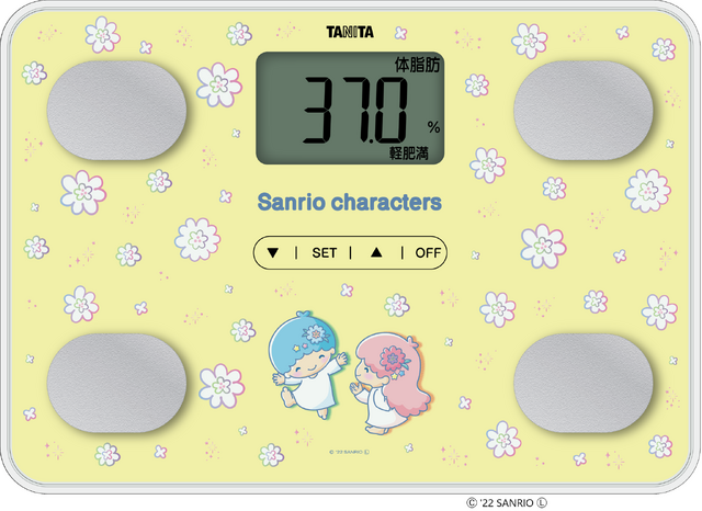 「体組成計サンリオキャラクターズモデル」リトルツインスターズ（C）'22 SANRIO（C）'22 SANRIO S/F･G 著作 株式会社サンリオ