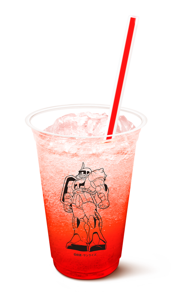 日本マクドナルド×TV アニメ『機動戦士ガンダム』シャア・アズナブル コラボレーション マックフィズ　レッドエナジー（C）創通・サンライズ