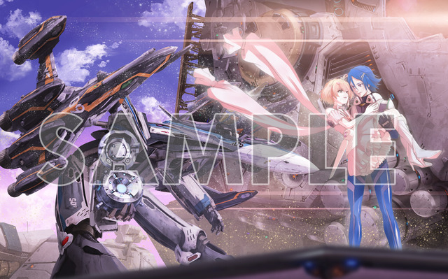 「A-on STORE」購入特典　A3ビジュアルシート（天神英貴描き下ろしデジジャケットイラスト）（C）2021 BIGWEST/MACROSS DELTA PROJECT（C）2021 BIGWEST/MACROSS F PROJECT