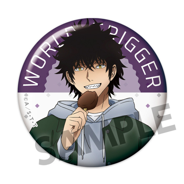 「ワールドトリガー 描き下ろしトレーディング缶バッジ 日常 ver. vol.2」影浦雅人（C）葦原大介／集英社・テレビ朝日・東映アニメーション