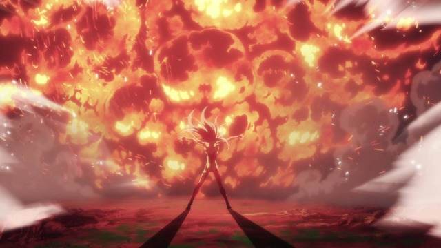 Netflixアニメ『BASTARD!! ―暗黒の破壊神―』ノンクレジットOP場面カット（C）萩原一至/集英社・BASTARD!! 製作委員会