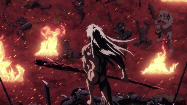 Netflixアニメ『BASTARD!! ―暗黒の破壊神―』ノンクレジットOP場面カット（C）萩原一至/集英社・BASTARD!! 製作委員会