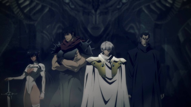 Netflixアニメ『BASTARD!! ―暗黒の破壊神―』ノンクレジットOP場面カット（C）萩原一至/集英社・BASTARD!! 製作委員会