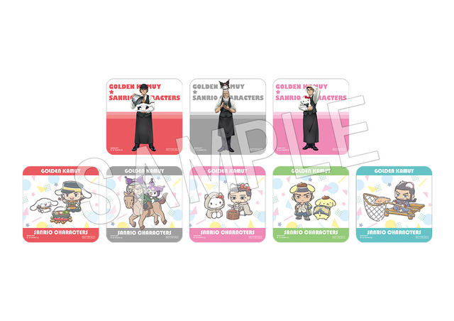 「『ゴールデンカムイ×サンリオキャラクターズ』×Chugai Grace Cafe」コラボメニューご注文特典（C）野田サトル／集英社・ゴールデンカムイ製作委員会（C）2022 SANRIO CO., LTD. TOKYO, JAPAN(L)