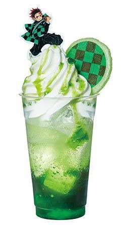 「『鬼滅の刃』展 茶屋 きさつ亭」炭治郎のメロンソーダフロート （C）吾峠呼世晴／集英社