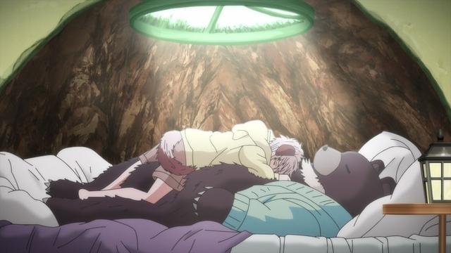 『森のくまさん、冬眠中。』第1話「クマさんの冬ごもり」先行場面カット（C）ハルチカ／Suiseisha Inc.