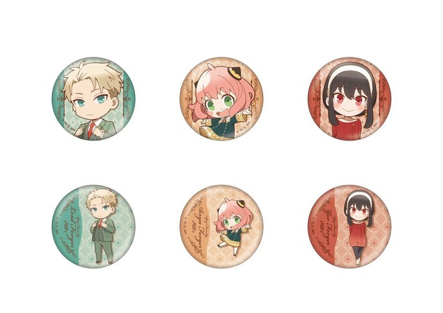 『SPY×FAMILY』ちびキャラトレーディング缶バッジ（C）遠藤達哉／集英社・SPY×FAMILY製作委員会