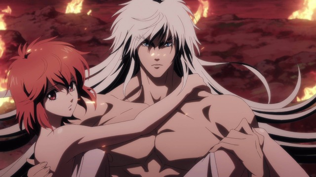 Netflixアニメ『BASTARD!! ―暗黒の破壊神―』ノンクレジットOP場面カット（C）萩原一至/集英社・BASTARD!! 製作委員会