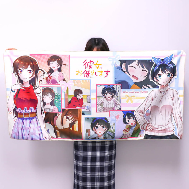 トレバ限定大判バスタオル「千鶴＆瑠夏Ver.」（C）宮島礼吏・講談社／「彼女、お借りします」製作委員会（C）2022 CyberStep, Inc. All Rights Reserved.