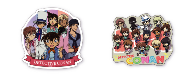 「名探偵コナンランド」ダイカットステッカー 全2種（C）青山剛昌／小学館・読売テレビ・TMS 1996