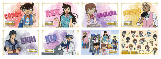「名探偵コナンランド」オリジナルポストカード 全8種（C）青山剛昌／小学館・読売テレビ・TMS 1996