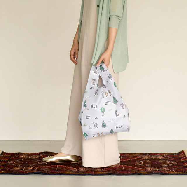 『ゴールデンカムイ』×イラストレーター・鬼頭祈コラボグッズ　エコバッグ（C）野田サトル／集英社・ゴールデンカムイ製作委員会