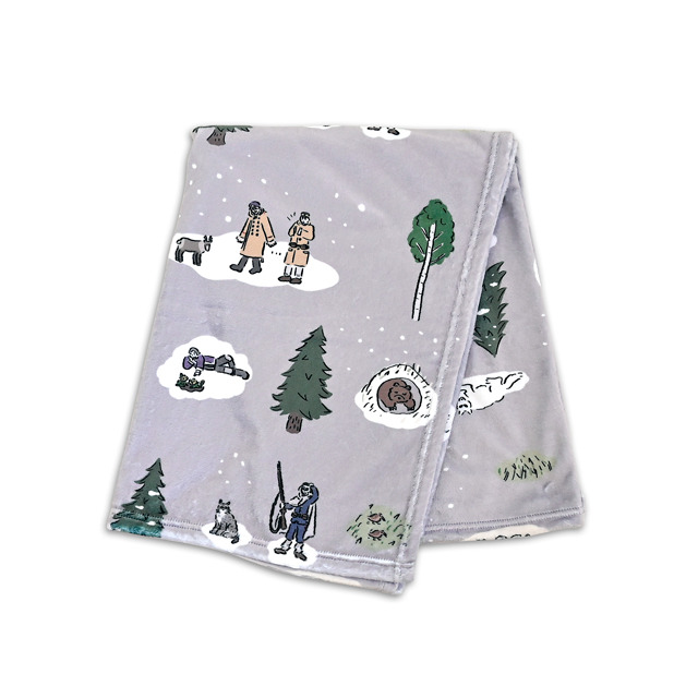 『ゴールデンカムイ』×イラストレーター・鬼頭祈コラボグッズ　ビッグブランケット（C）野田サトル／集英社・ゴールデンカムイ製作委員会