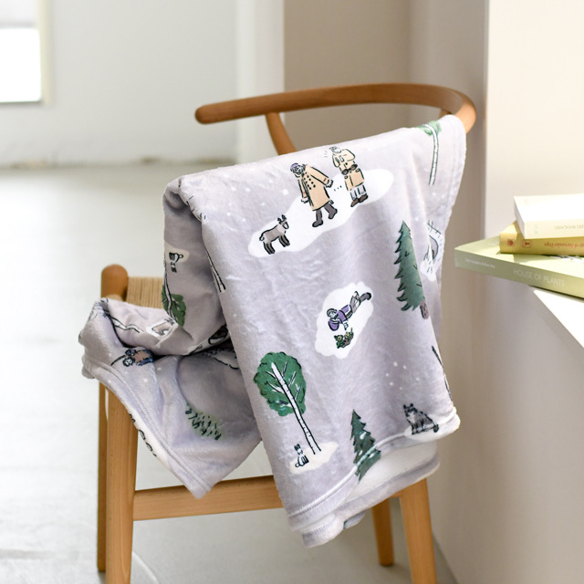 『ゴールデンカムイ』×イラストレーター・鬼頭祈コラボグッズ　ビッグブランケット（C）野田サトル／集英社・ゴールデンカムイ製作委員会